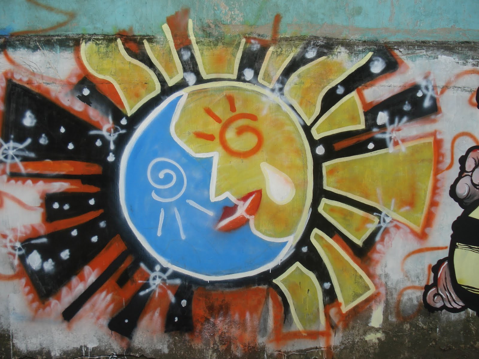 Sun граффити